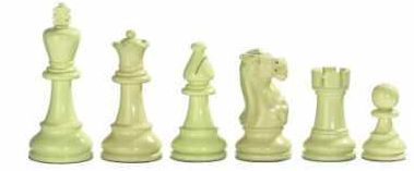 weisse Schachfiguren Schachfiguren